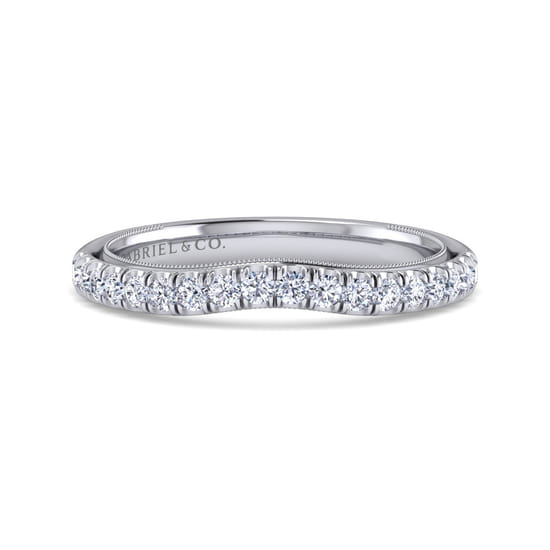 Gabriel - 14K White Gold Matching Wedding Band