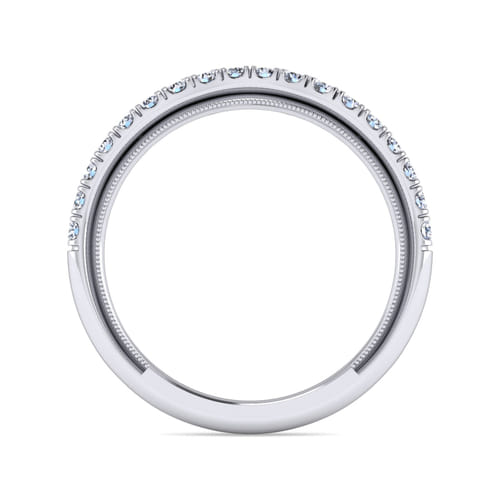 14K White Gold Matching Wedding Band