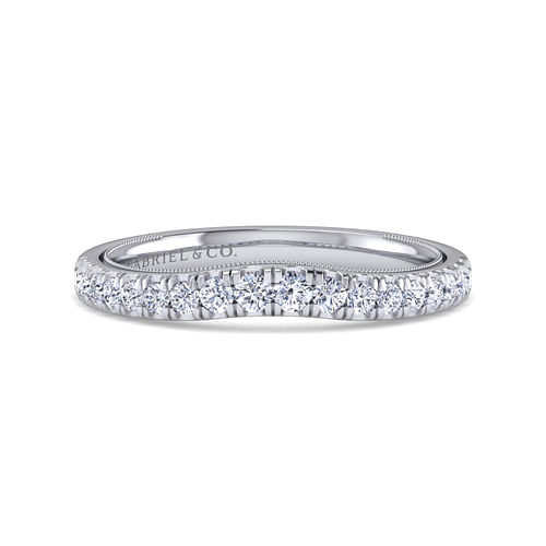 14K White Gold Matching Wedding Band