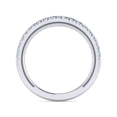 14K White Gold Matching Wedding Band