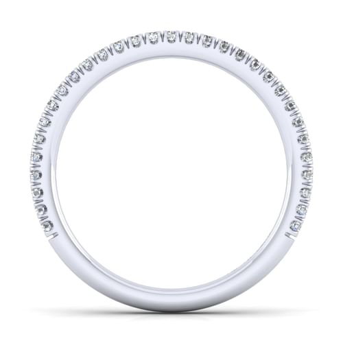 14K White Gold Matching Wedding Band