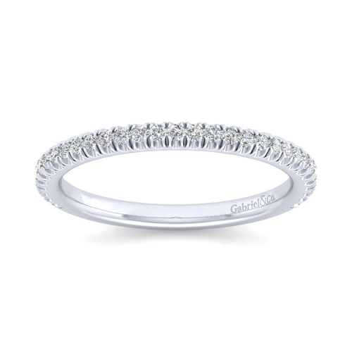 14K White Gold Matching Wedding Band