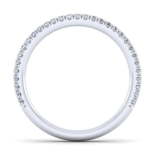 14K White Gold Matching Wedding Band