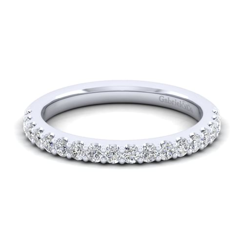 14K White Gold Matching Wedding Band