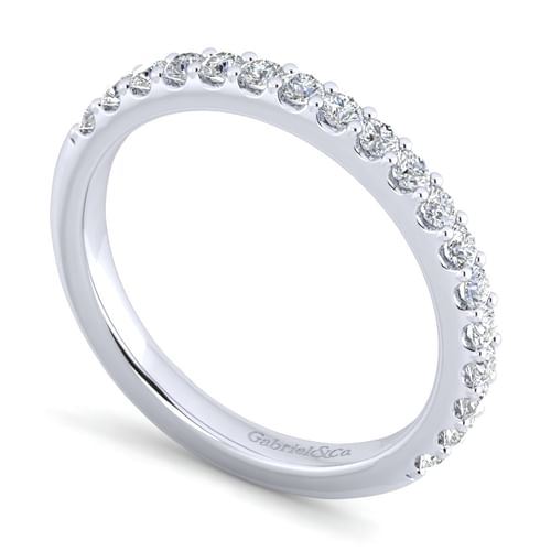 14K White Gold Matching Wedding Band