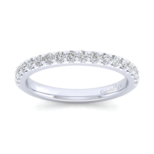 14K White Gold Matching Wedding Band
