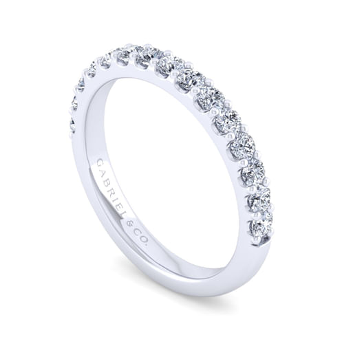 14K White Gold Matching Wedding Band