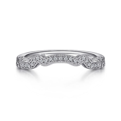 14K White Gold Matching Wedding Band