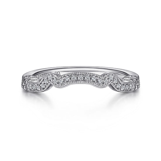 Gabriel - 14K White Gold Matching Wedding Band