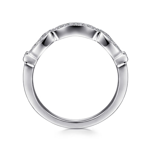 14K White Gold Matching Wedding Band