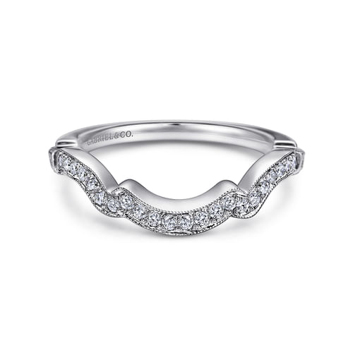 14K White Gold Matching Wedding Band