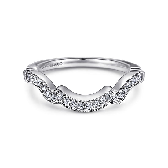 Gabriel - 14K White Gold Matching Wedding Band