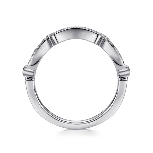 14K White Gold Matching Wedding Band