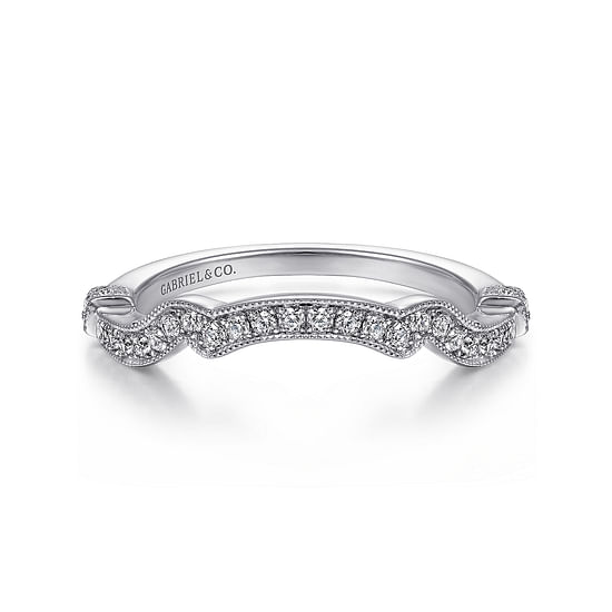 Gabriel - 14K White Gold Matching Wedding Band