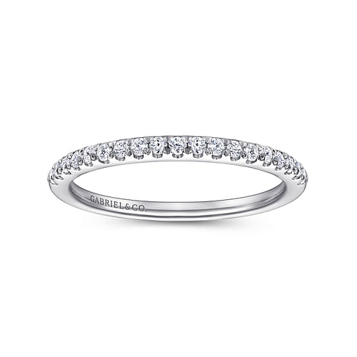 14K White Gold Matching Wedding Band