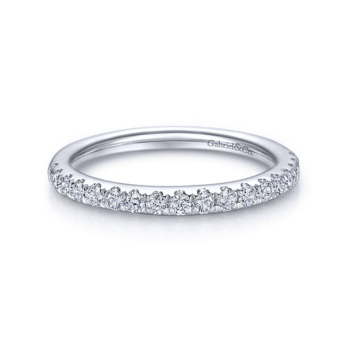 14K White Gold Matching Wedding Band