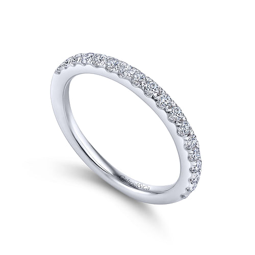 14K White Gold Matching Wedding Band