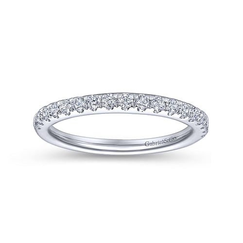 14K White Gold Matching Wedding Band