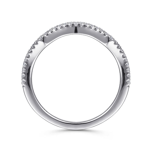 14K White Gold Matching Wedding Band