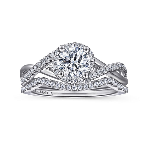 14K White Gold Matching Wedding Band