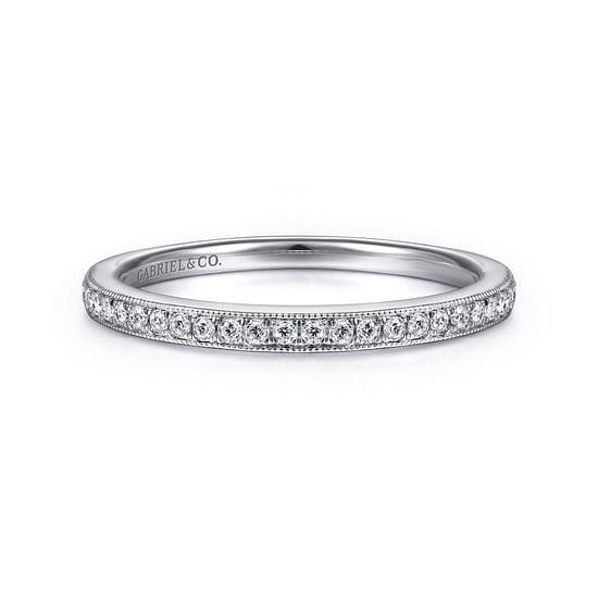 Gabriel - 14K White Gold Matching Wedding Band