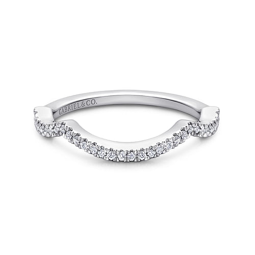 14K White Gold Matching Wedding Band