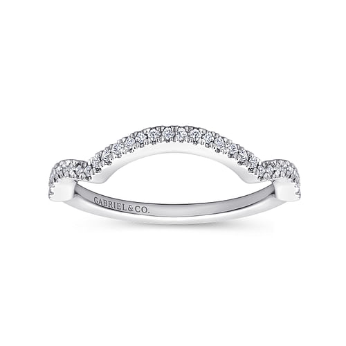 14K White Gold Matching Wedding Band