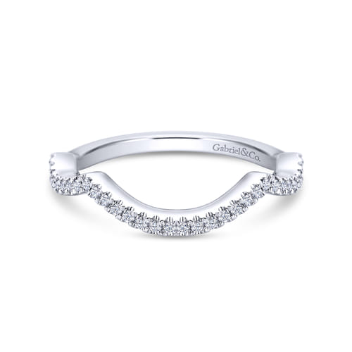 14K White Gold Matching Wedding Band