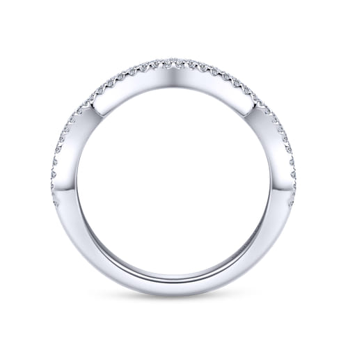 14K White Gold Matching Wedding Band