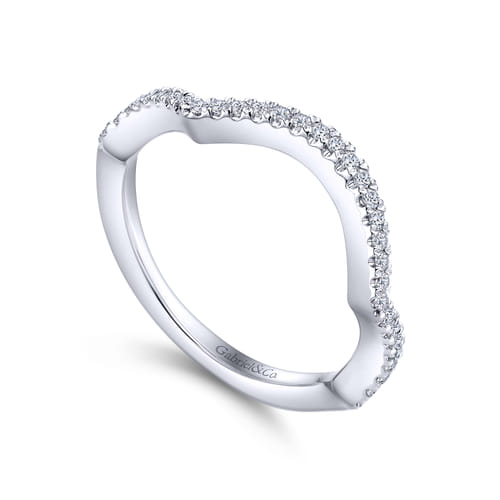 14K White Gold Matching Wedding Band