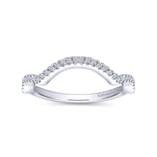 14K White Gold Matching Wedding Band