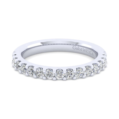 14K White Gold Matching Wedding Band