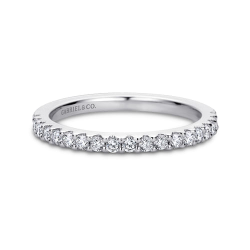14K White Gold Matching Wedding Band