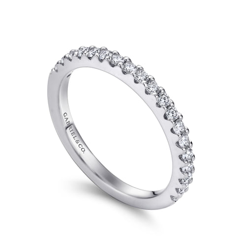 14K White Gold Matching Wedding Band