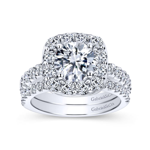 14K White Gold Matching Wedding Band