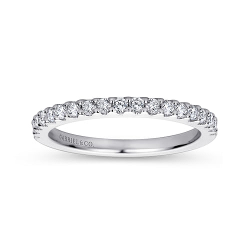 14K White Gold Matching Wedding Band