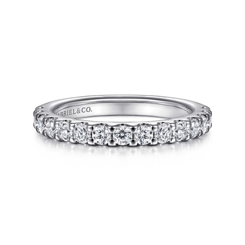 14K White Gold Matching Wedding Band