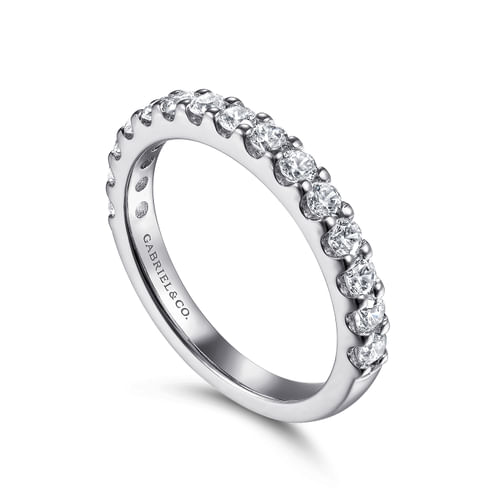 14K White Gold Matching Wedding Band