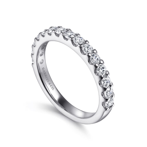 14K White Gold Matching Wedding Band