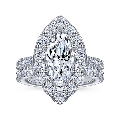 14K White Gold Matching Wedding Band