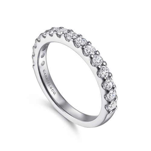 14K White Gold Matching Wedding Band