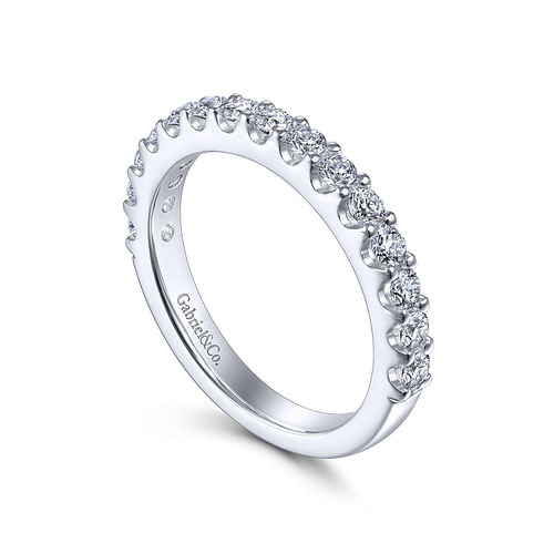 14K White Gold Matching Wedding Band