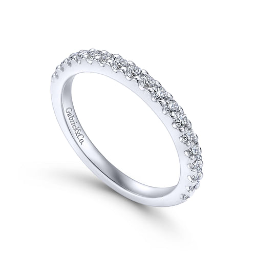 14K White Gold Matching Wedding Band