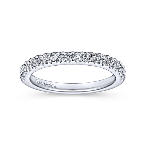 14K White Gold Matching Wedding Band