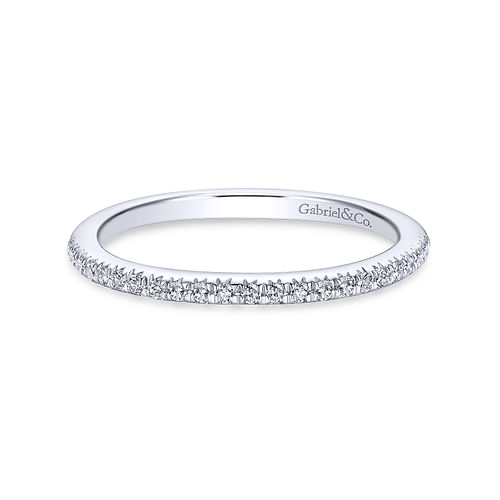 14K White Gold Matching Wedding Band