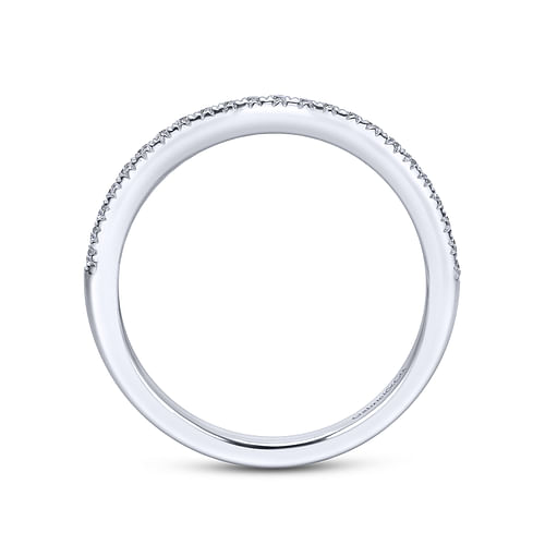 14K White Gold Matching Wedding Band