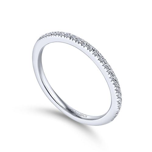 14K White Gold Matching Wedding Band