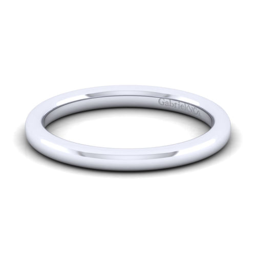 14K White Gold Matching Wedding Band