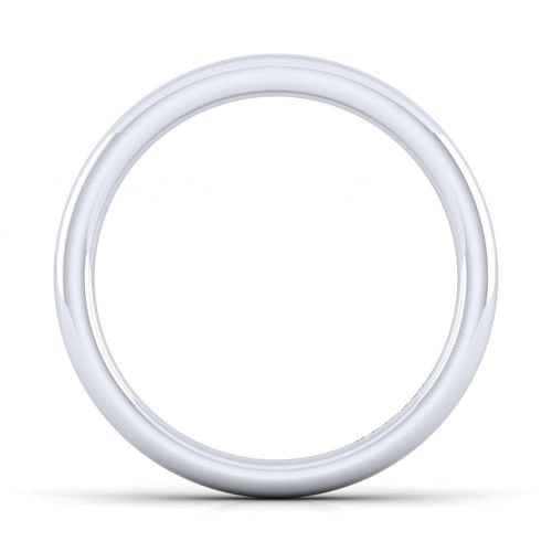 14K White Gold Matching Wedding Band