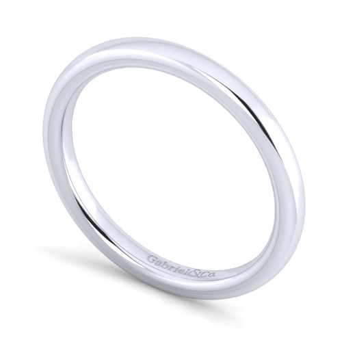 14K White Gold Matching Wedding Band